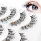 New 5 Pairs Makeup Beauty False Eyelashes Eye Lashes Extension Long Thick Cross