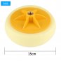6"/15cm Sponge Wheel Polishing Waxing Pad for Car Polisher Black Yellow Wine Red