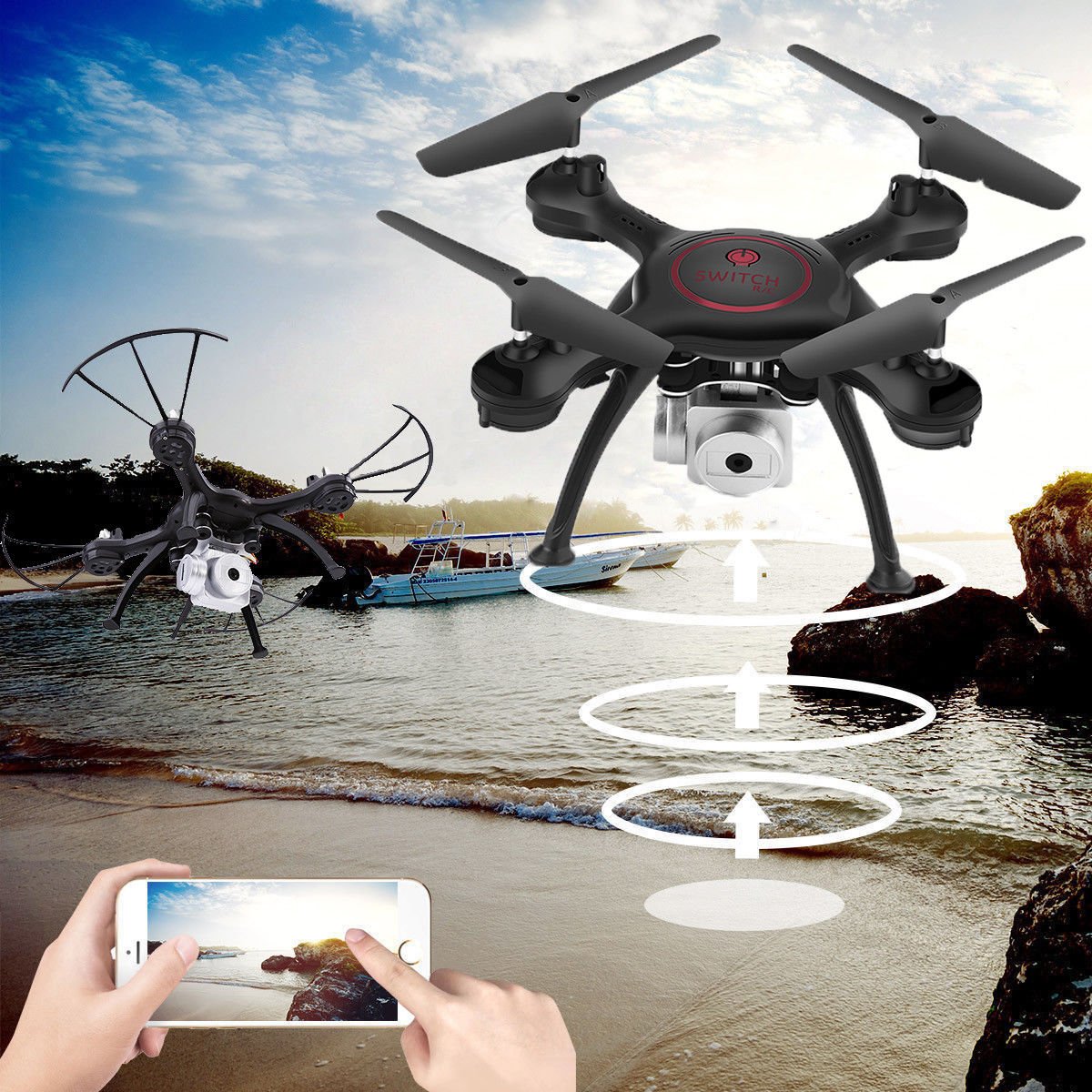 Syma X5UW 720P HD Camera RC Quadcopter 2.4G Wifi FPV Remote Control Drone Toy
