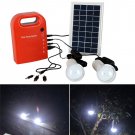 Plastic Solar Power Generator System Set Home Outdoor Use Emergency +2Bulbs