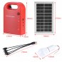 Plastic Solar Power Generator System Set Home Outdoor Use Emergency +2Bulbs