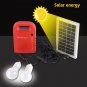 Plastic Solar Power Generator System Set Home Outdoor Use Emergency +2Bulbs