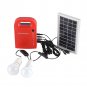Plastic Solar Power Generator System Set Home Outdoor Use Emergency +2Bulbs