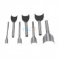 7pc Half-Round Belt Strap End Wallet Punch Cutter Tool Leather Craft 10-45MM coi