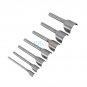 7pc Half-Round Belt Strap End Wallet Punch Cutter Tool Leather Craft 10-45MM coi