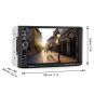 7" Touch Screen Bluetooth Microphone Car MP5 Player GPS USB AUX Remote Control