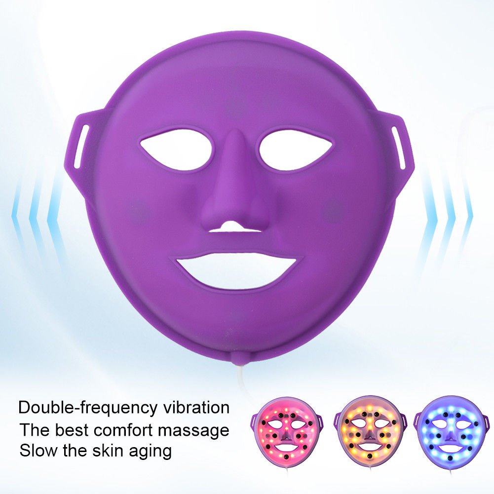 3 Colors Light Photon LED Facial Mask Skin Face Beauty Mask Device BUY NEW