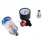 1x Auto Car Air Pressure Regulator Gauge Spray Gun+In-Line oil Water Trap Filter