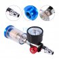 1x Auto Car Air Pressure Regulator Gauge Spray Gun+In-Line oil Water Trap Filter