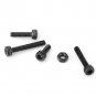 420x M3 M4 M5 Carbon Steel Hex Socket Head Cap Screws Nut Assorted Kit Box Black