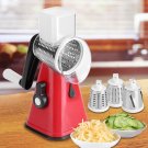 26cm Hand Operated Fruit Vegetable Cutter w/Round Graters Kitchen Chopping Tool