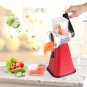 26cm Hand Operated Fruit Vegetable Cutter w/Round Graters Kitchen Chopping Tool
