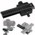 Macro Shot Focusing Focus Plate Rail Slider 1/4 Screw For Canon DSLR SLR Camera