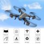 Foldable Wifi FPV RC Quadcopter 2.4GHz 6Axle 720P HD 2MP Camera Drone Helicopter
