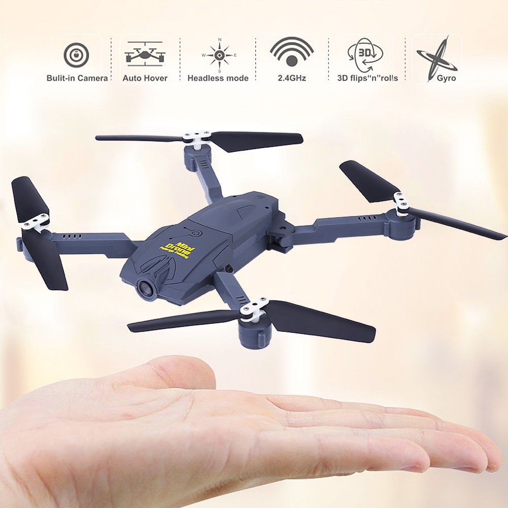 Foldable 0.3MP Camera Drone Wifi FPV RC Quadcopter Remote Control Helicopter Toy