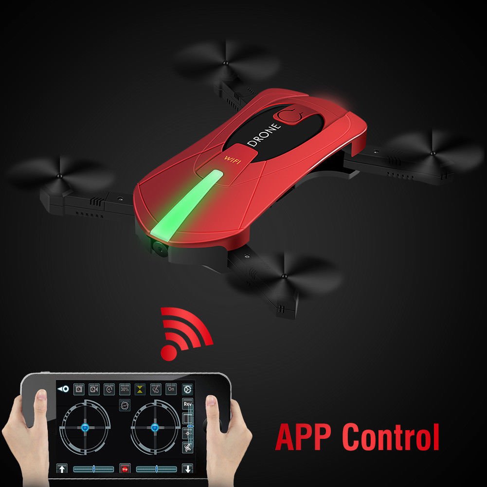 Selfie Foldable RC Quadcopter Wifi FPV Phone Control 2MP HD Camera Pocket Drone