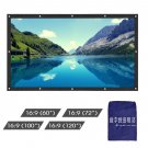 60-120" Inch 16:9 Portable PVC HD Projector Projection Screen Curtains Film