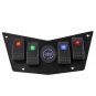 12-24V Red/Blue/Green/Orange LED Rocker Switch Panel w/Voltmeter Racing Car RV