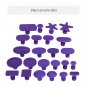 52Pcs Car Auto Body PDR Paintless Dent Repair Tool Hail Removal Puller Glue Tabs