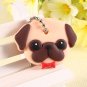 Brand New 1Pcs Cute Dog Cat Puppy Pug PVC Key Cover Cap Key Chain Keyring Gift