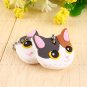 Brand New 1Pcs Cute Dog Cat Puppy Pug PVC Key Cover Cap Key Chain Keyring Gift