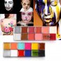 Professional 1 Set 12 Colors Flash Tattoo Face Body Paint Oil Painting Art LY