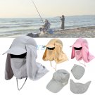 Fishing Outdoor Hiking Unisex Hunting Snap Hat Brim Ear Neck Cover Sun Flap Cap