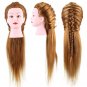 New Long Hair Salon Training Head Model Practice Mannequin with Clamp New LY