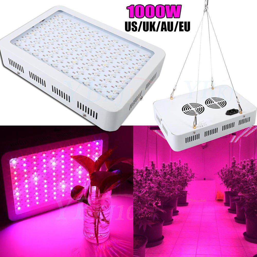 1000W Hydro LED Grow Light Lamp for Medical Plants Veg Bloom Fruit AU/EU/US/UK