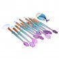 11Pcs Lucky Fish Decor Makeup Powder Eye Shadow Blending Brush Set Cosmetic Tool