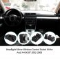 Headlight Mirror Window Control Switch Set of 6 Kit For Audi A4 B6 B7 2002-2008