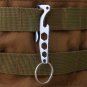 New Stainless Steel EDC Pocket Multi-tool Hex Wrench Bottle Opener Keychain Clip
