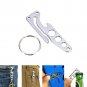 New Stainless Steel EDC Pocket Multi-tool Hex Wrench Bottle Opener Keychain Clip
