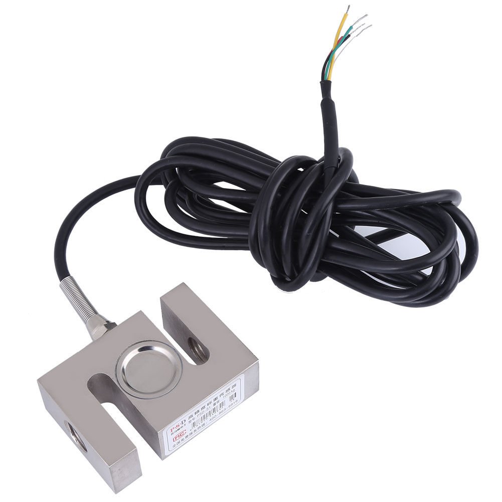 S TYPE Load Cell Scale Sensor Weighting Sensor 1000kg/2204lb with Cable Hot