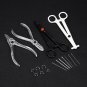 Pro Ear Lip Naval Tongue Belly Body Piercing Forcep Septum Nose Jewelry Kit