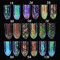 Mirror Powder Chrome Effect Nail Art Pigment 6 Colours Nails Chameleon Dust