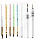 UV Gel Gradient Painting Pen Drawing Brush Wooden Handle Manicure Nail Art Tool