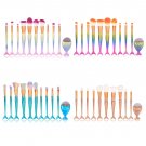 11pcs Professional Cosmetic Soft Eyebrow Shadow Makeup Brush Set Foundation Tool