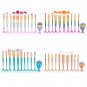11pcs Professional Cosmetic Soft Eyebrow Shadow Makeup Brush Set Foundation Tool