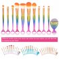 11pcs Professional Cosmetic Soft Eyebrow Shadow Makeup Brush Set Foundation Tool