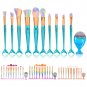11pcs Professional Cosmetic Soft Eyebrow Shadow Makeup Brush Set Foundation Tool