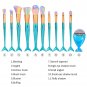 11pcs Professional Cosmetic Soft Eyebrow Shadow Makeup Brush Set Foundation Tool