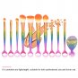 11pcs Professional Cosmetic Soft Eyebrow Shadow Makeup Brush Set Foundation Tool
