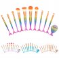 11pcs Professional Cosmetic Soft Eyebrow Shadow Makeup Brush Set Foundation Tool