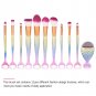 11pcs Professional Cosmetic Soft Eyebrow Shadow Makeup Brush Set Foundation Tool