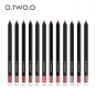 Women Waterproof Lipstick Lip Liner Matte Lipliner Pencil Lip Pen Set 12 Colors