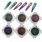 6 Colors Chameleon Mirror Chrome Effect Nail Art Powder Manicure Pigment Glitter