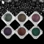 6 Colors Chameleon Mirror Chrome Effect Nail Art Powder Manicure Pigment Glitter