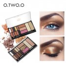 O.TWO.O Professional Makeup Palette 10 Eye Shadow 3 Blusher 2 Highlighter Beauty