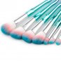 10 PCS Diamond Makeup Horn Handle Brushes Powder Cosmetic Brush Set Beauty